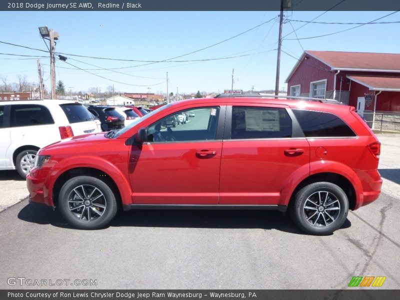 Redline / Black 2018 Dodge Journey SE AWD