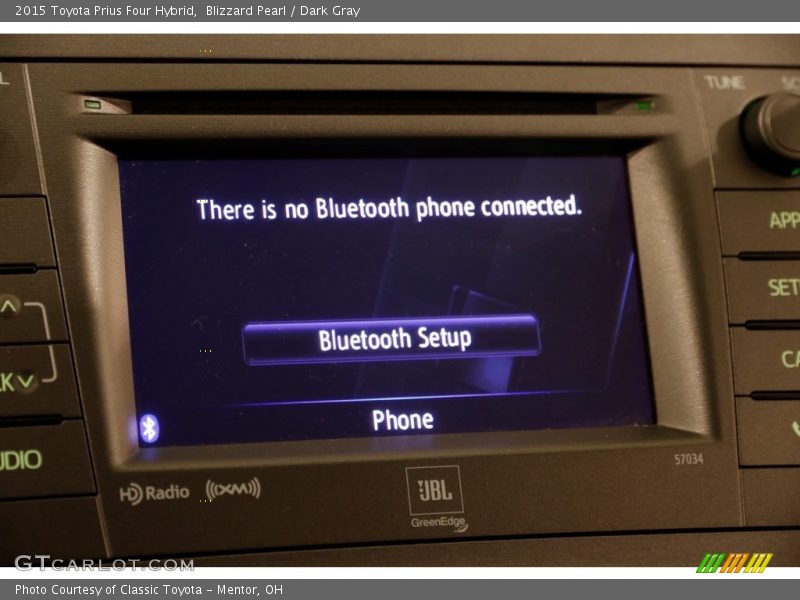 Blizzard Pearl / Dark Gray 2015 Toyota Prius Four Hybrid