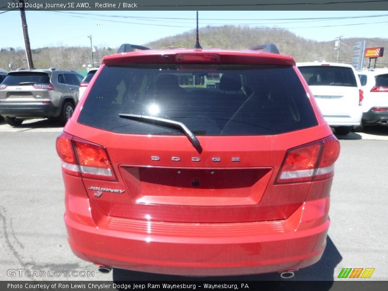 Redline / Black 2018 Dodge Journey SE AWD