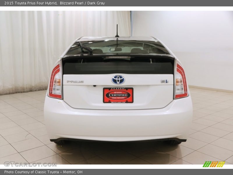 Blizzard Pearl / Dark Gray 2015 Toyota Prius Four Hybrid