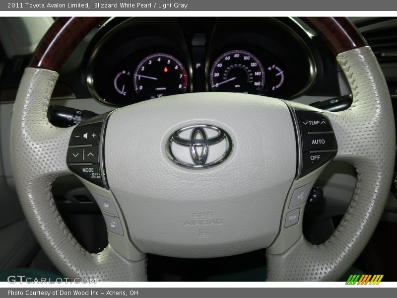 Blizzard White Pearl / Light Gray 2011 Toyota Avalon Limited