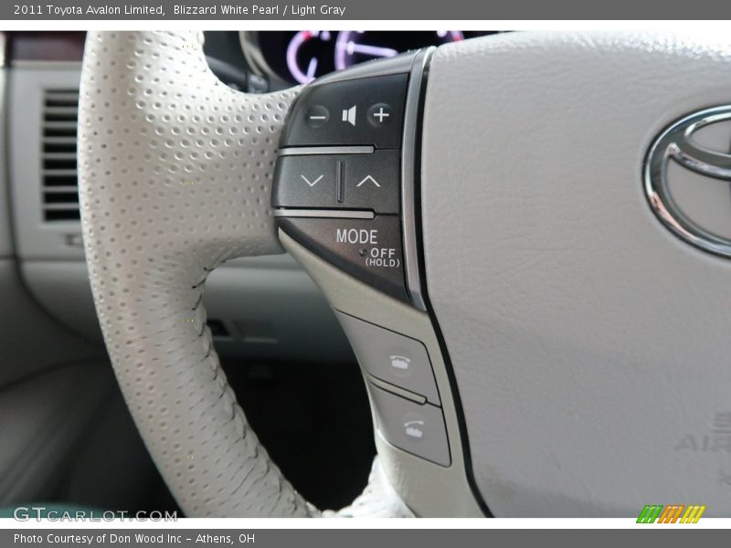 Blizzard White Pearl / Light Gray 2011 Toyota Avalon Limited