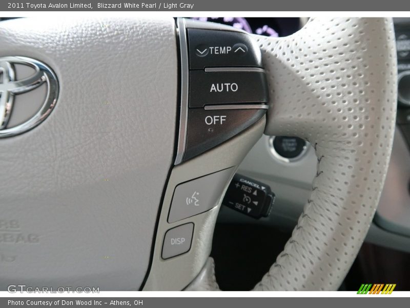 Blizzard White Pearl / Light Gray 2011 Toyota Avalon Limited
