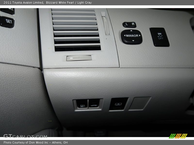 Blizzard White Pearl / Light Gray 2011 Toyota Avalon Limited