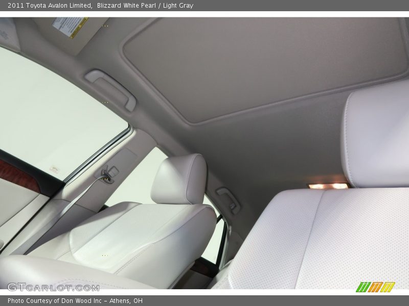 Blizzard White Pearl / Light Gray 2011 Toyota Avalon Limited