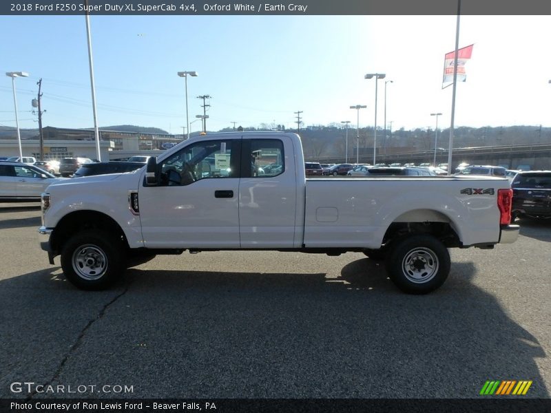 Oxford White / Earth Gray 2018 Ford F250 Super Duty XL SuperCab 4x4