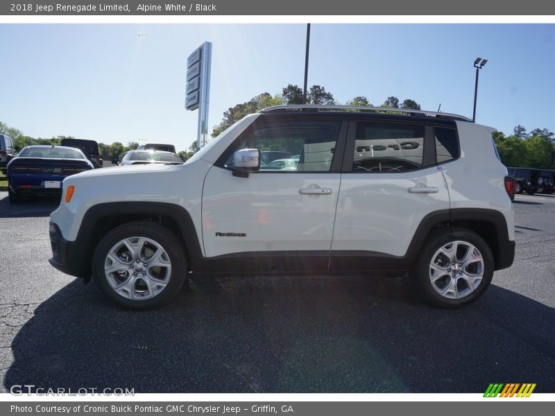 Alpine White / Black 2018 Jeep Renegade Limited