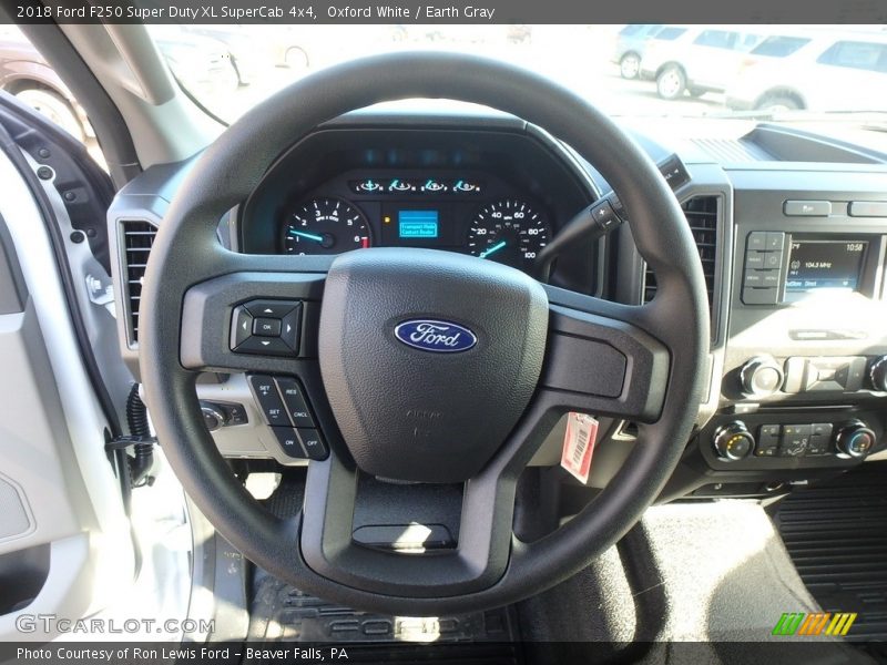 Oxford White / Earth Gray 2018 Ford F250 Super Duty XL SuperCab 4x4