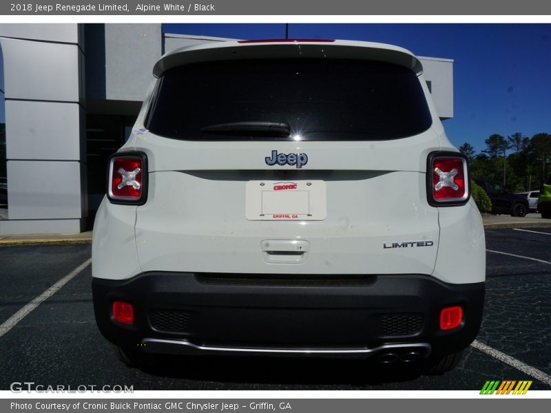 Alpine White / Black 2018 Jeep Renegade Limited