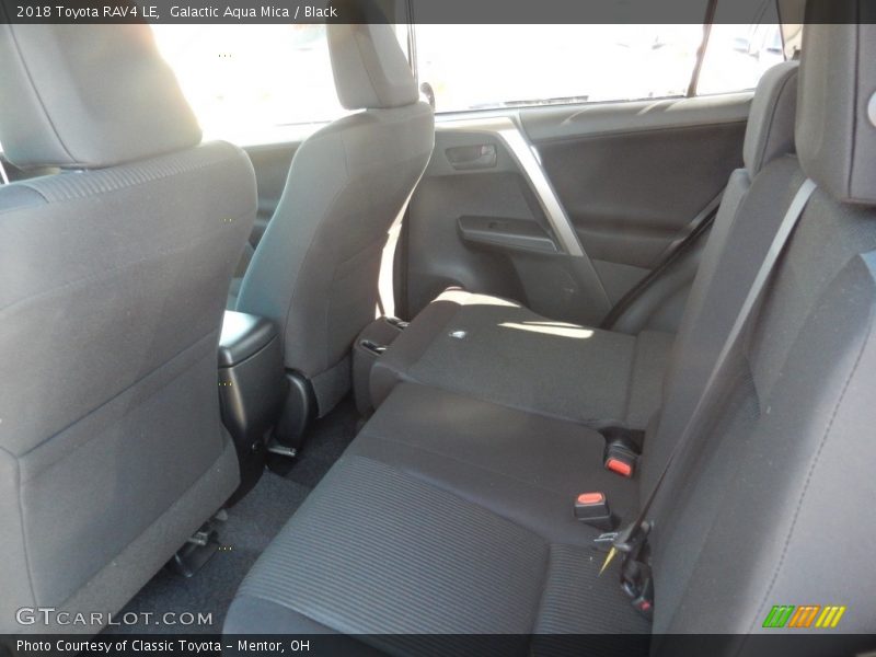 Galactic Aqua Mica / Black 2018 Toyota RAV4 LE