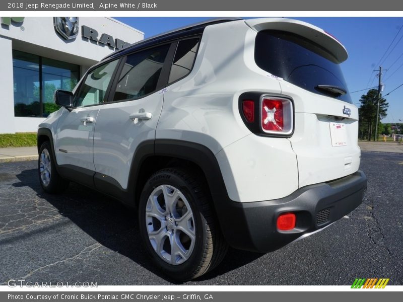 Alpine White / Black 2018 Jeep Renegade Limited