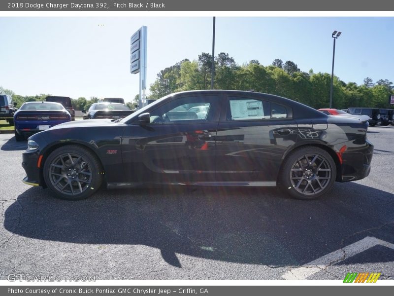 Pitch Black / Black 2018 Dodge Charger Daytona 392