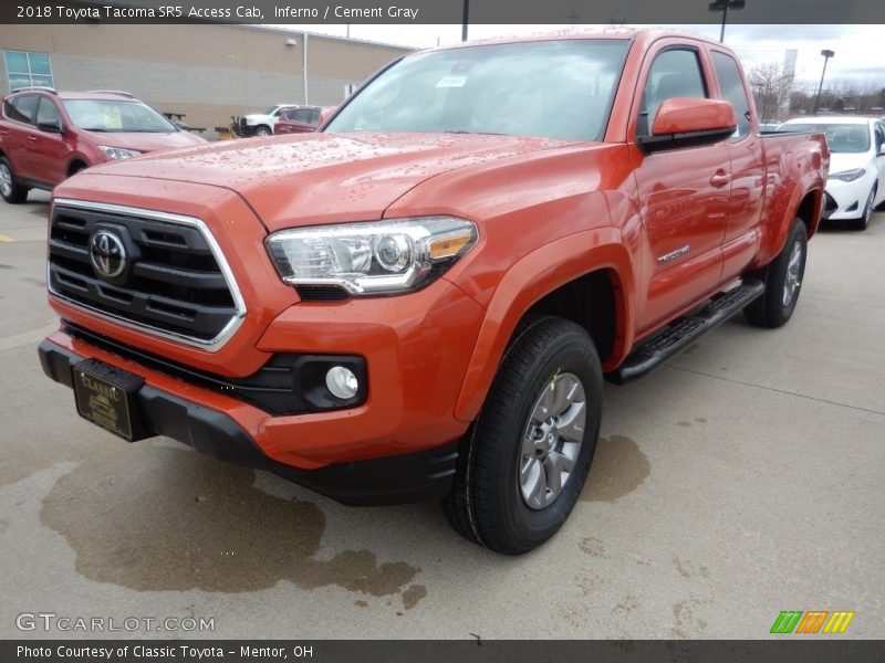 Inferno / Cement Gray 2018 Toyota Tacoma SR5 Access Cab