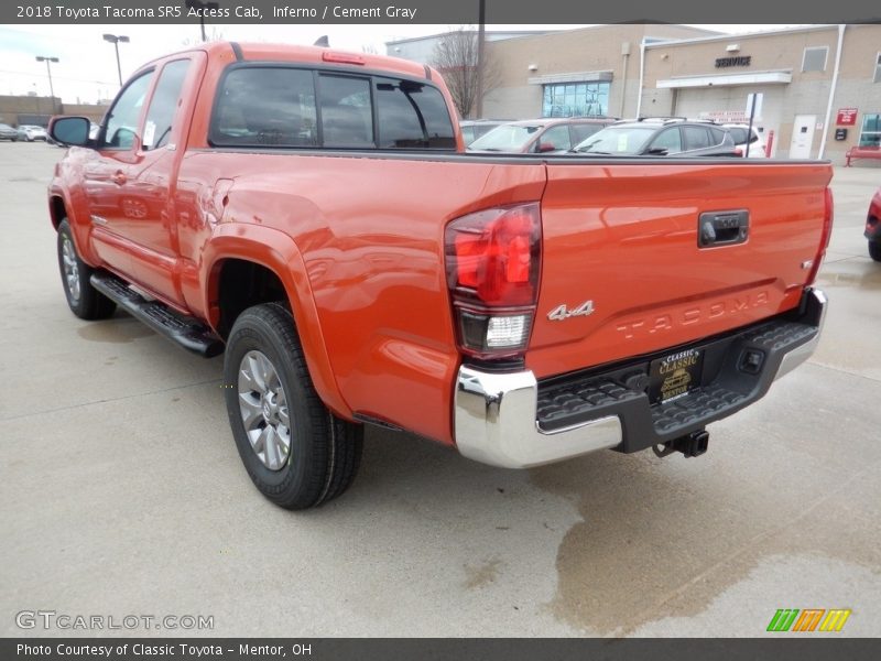 Inferno / Cement Gray 2018 Toyota Tacoma SR5 Access Cab