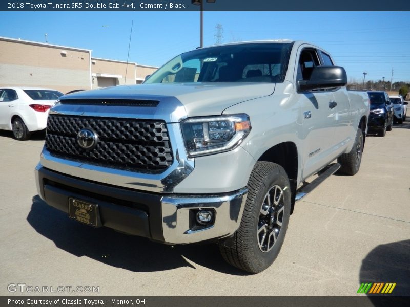 Cement / Black 2018 Toyota Tundra SR5 Double Cab 4x4