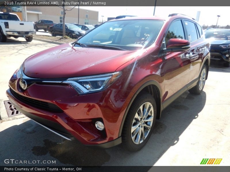 Ruby Flare Pearl / Nutmeg 2018 Toyota RAV4 Limited AWD