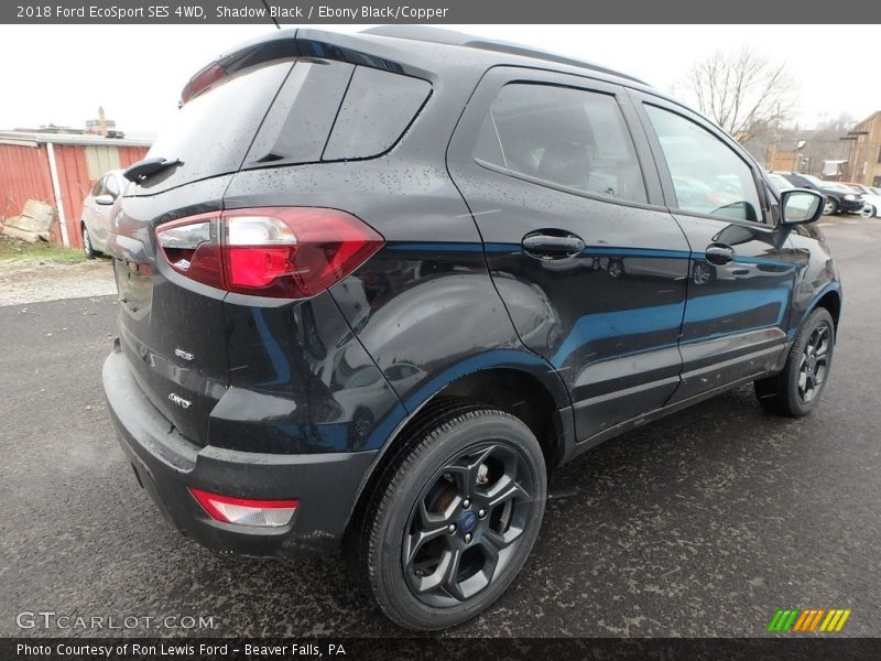 Shadow Black / Ebony Black/Copper 2018 Ford EcoSport SES 4WD