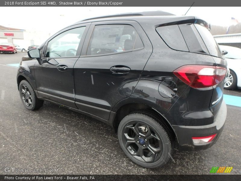 Shadow Black / Ebony Black/Copper 2018 Ford EcoSport SES 4WD