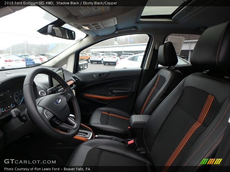 Front Seat of 2018 EcoSport SES 4WD