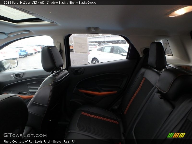 Shadow Black / Ebony Black/Copper 2018 Ford EcoSport SES 4WD
