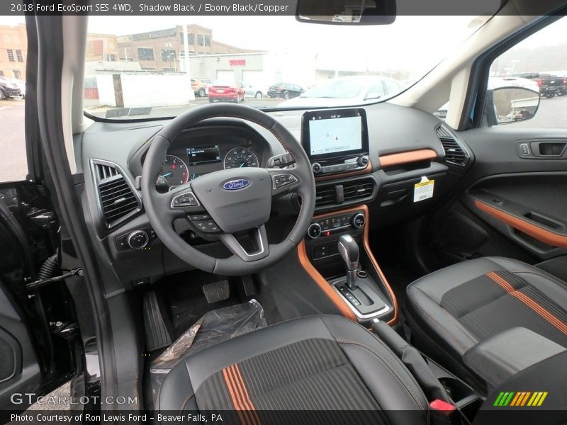  2018 EcoSport SES 4WD Ebony Black/Copper Interior