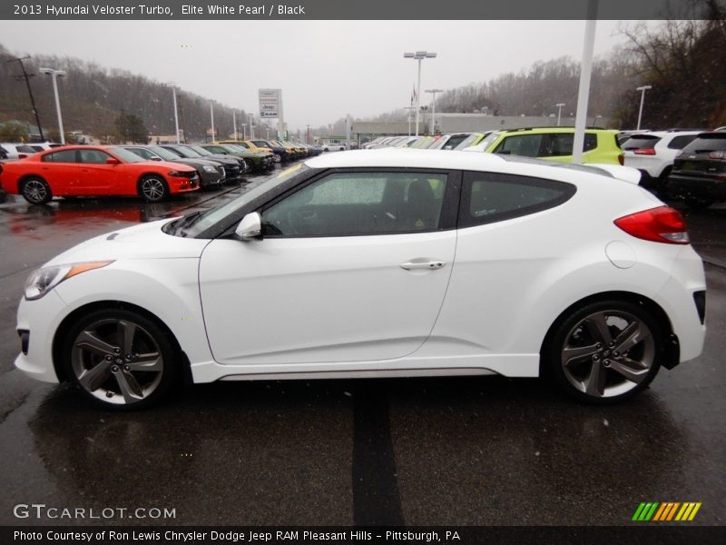 Elite White Pearl / Black 2013 Hyundai Veloster Turbo