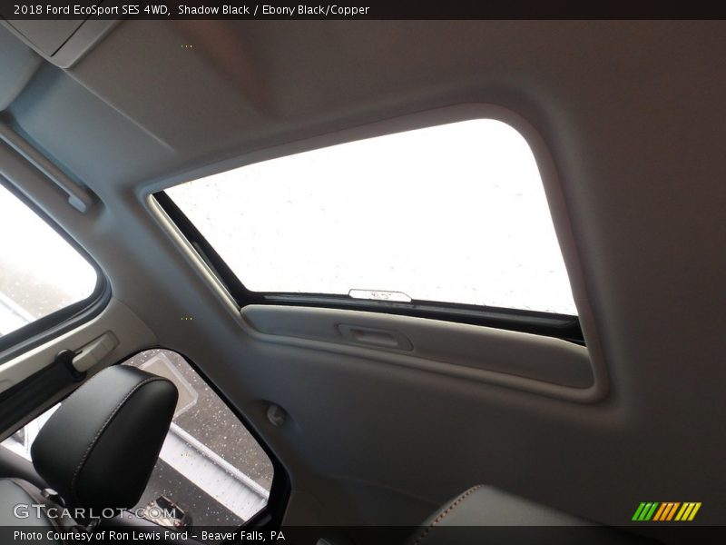Shadow Black / Ebony Black/Copper 2018 Ford EcoSport SES 4WD