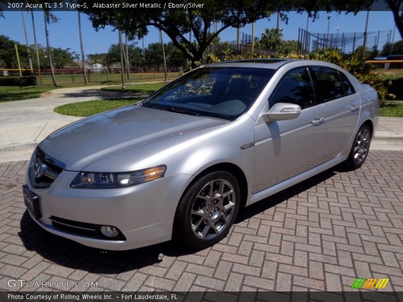 Alabaster Silver Metallic / Ebony/Silver 2007 Acura TL 3.5 Type-S