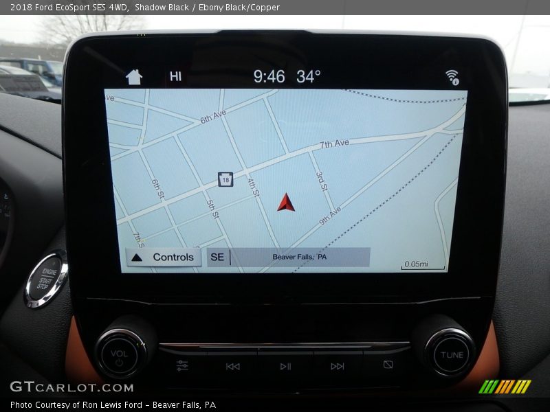 Navigation of 2018 EcoSport SES 4WD