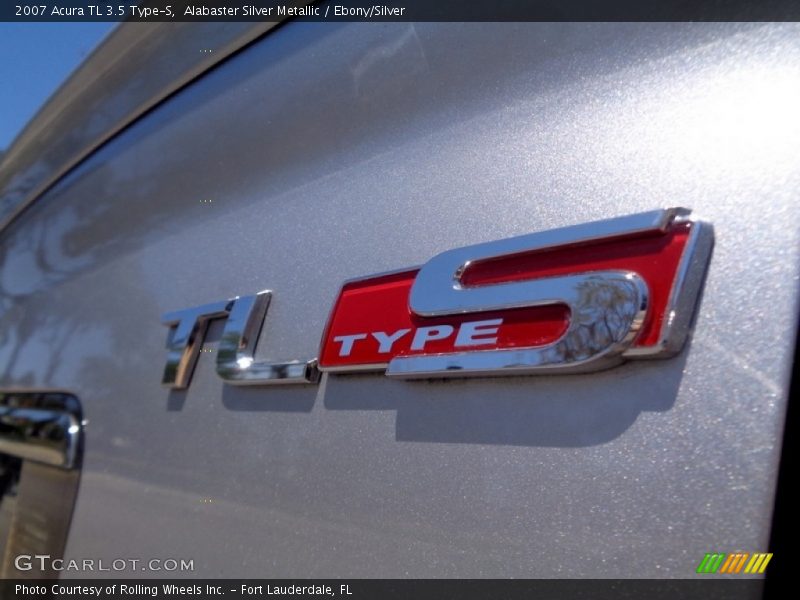 Alabaster Silver Metallic / Ebony/Silver 2007 Acura TL 3.5 Type-S