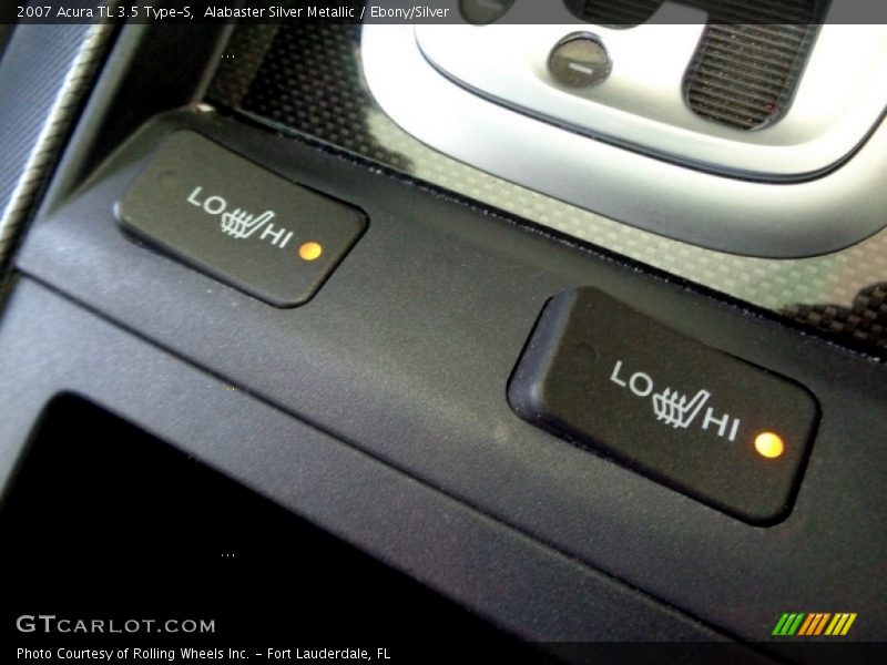 Alabaster Silver Metallic / Ebony/Silver 2007 Acura TL 3.5 Type-S