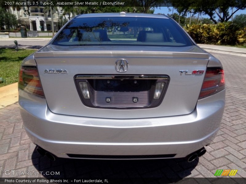 Alabaster Silver Metallic / Ebony/Silver 2007 Acura TL 3.5 Type-S