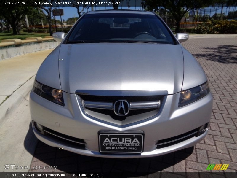 Alabaster Silver Metallic / Ebony/Silver 2007 Acura TL 3.5 Type-S