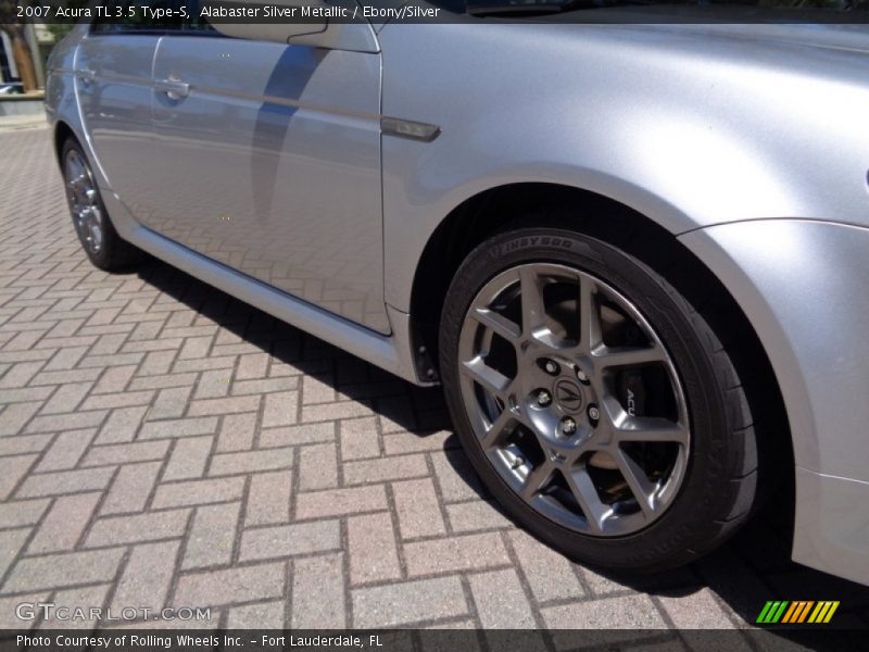 Alabaster Silver Metallic / Ebony/Silver 2007 Acura TL 3.5 Type-S