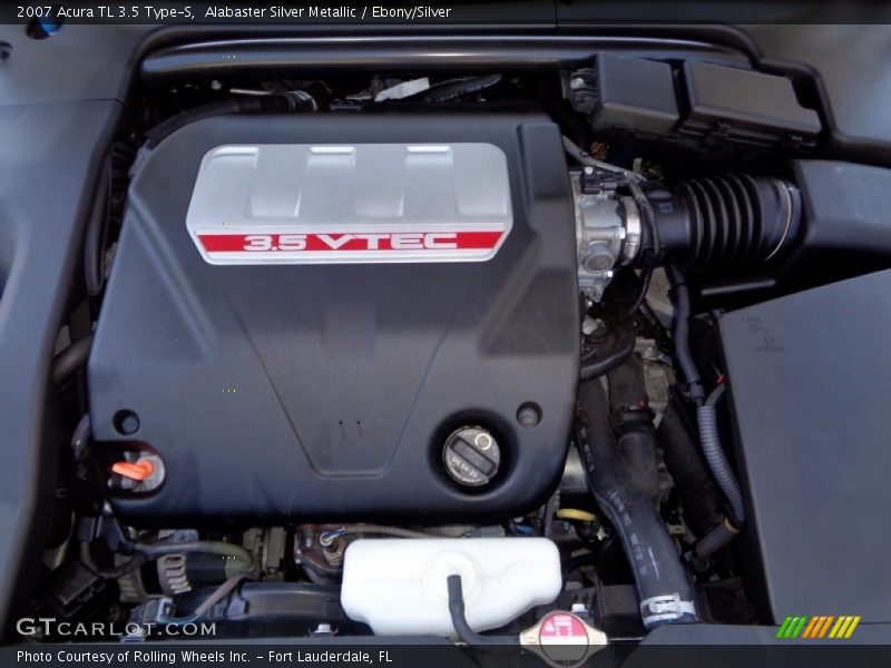 Alabaster Silver Metallic / Ebony/Silver 2007 Acura TL 3.5 Type-S