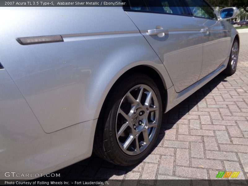 Alabaster Silver Metallic / Ebony/Silver 2007 Acura TL 3.5 Type-S