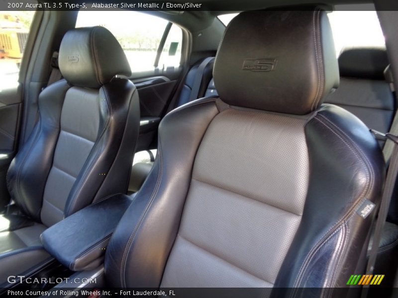Alabaster Silver Metallic / Ebony/Silver 2007 Acura TL 3.5 Type-S