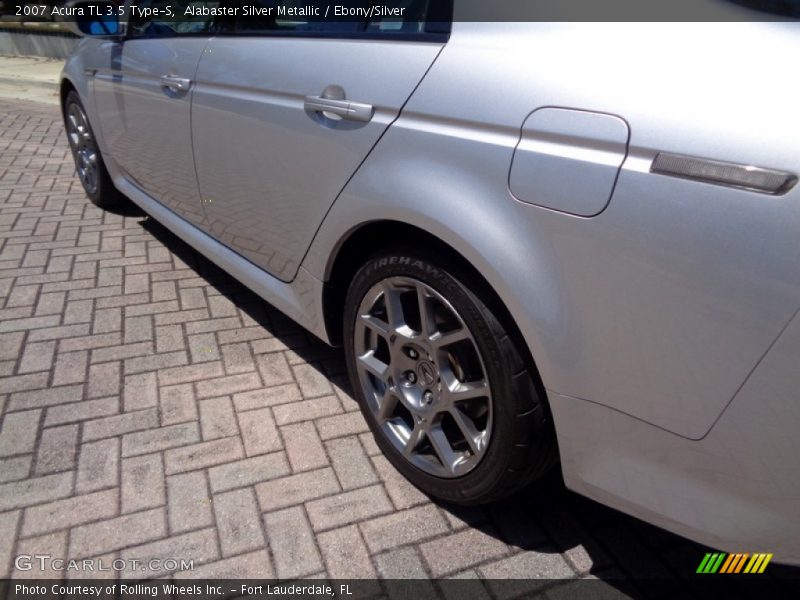 Alabaster Silver Metallic / Ebony/Silver 2007 Acura TL 3.5 Type-S