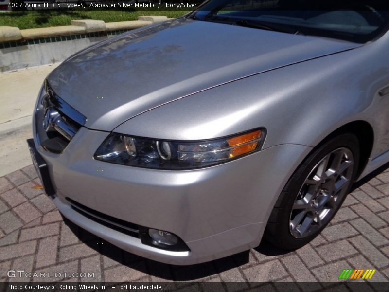 Alabaster Silver Metallic / Ebony/Silver 2007 Acura TL 3.5 Type-S