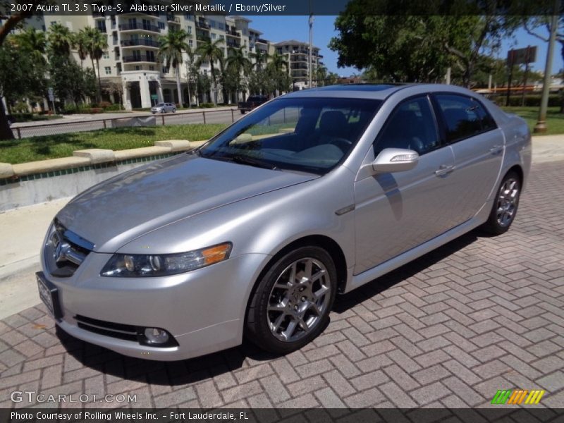 Alabaster Silver Metallic / Ebony/Silver 2007 Acura TL 3.5 Type-S