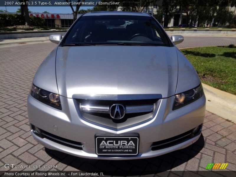 Alabaster Silver Metallic / Ebony/Silver 2007 Acura TL 3.5 Type-S