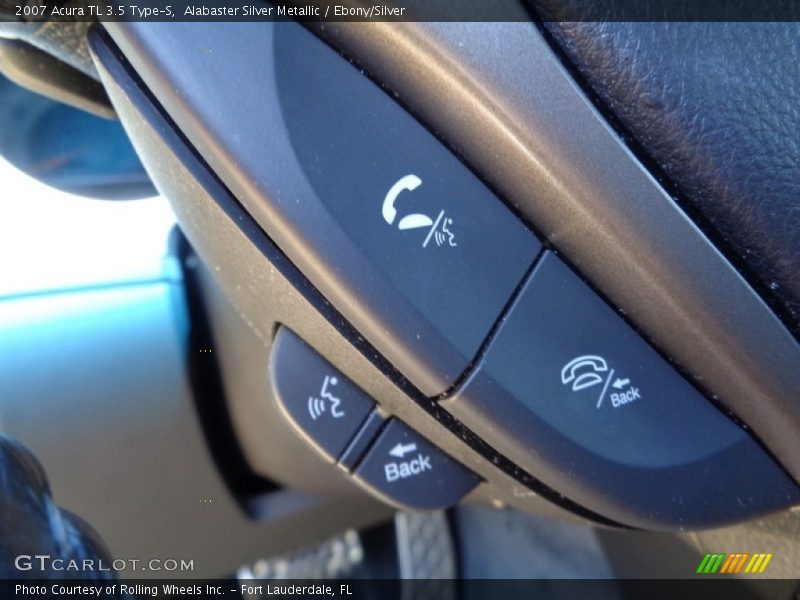 Alabaster Silver Metallic / Ebony/Silver 2007 Acura TL 3.5 Type-S