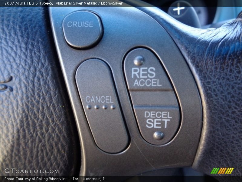 Alabaster Silver Metallic / Ebony/Silver 2007 Acura TL 3.5 Type-S
