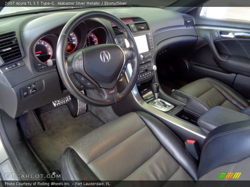 Alabaster Silver Metallic / Ebony/Silver 2007 Acura TL 3.5 Type-S