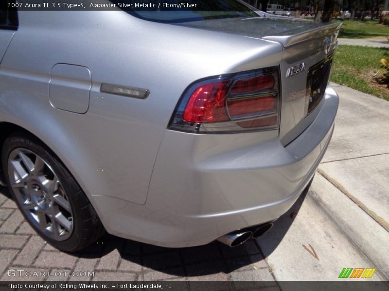 Alabaster Silver Metallic / Ebony/Silver 2007 Acura TL 3.5 Type-S