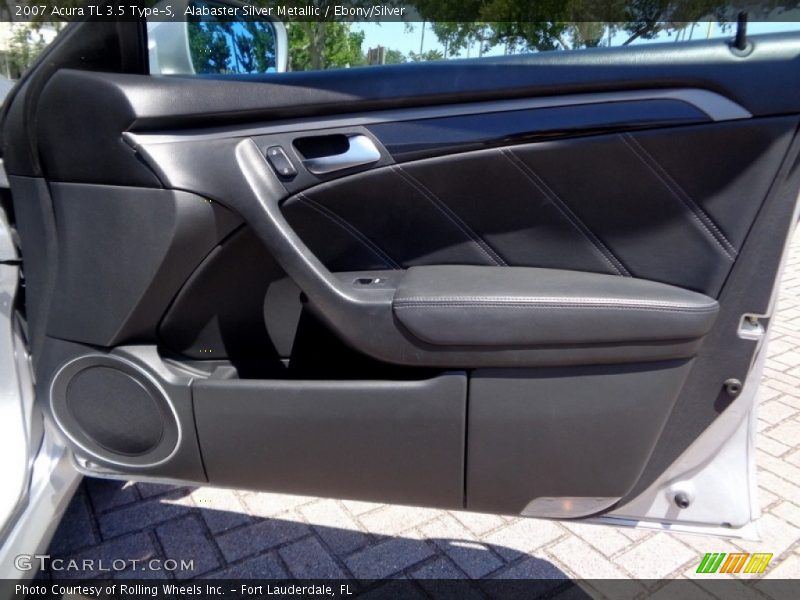 Alabaster Silver Metallic / Ebony/Silver 2007 Acura TL 3.5 Type-S