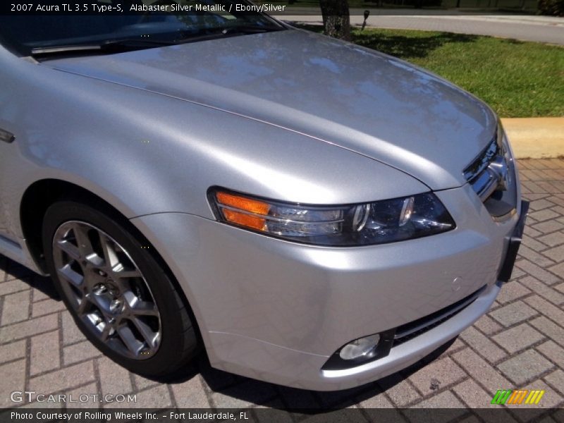 Alabaster Silver Metallic / Ebony/Silver 2007 Acura TL 3.5 Type-S