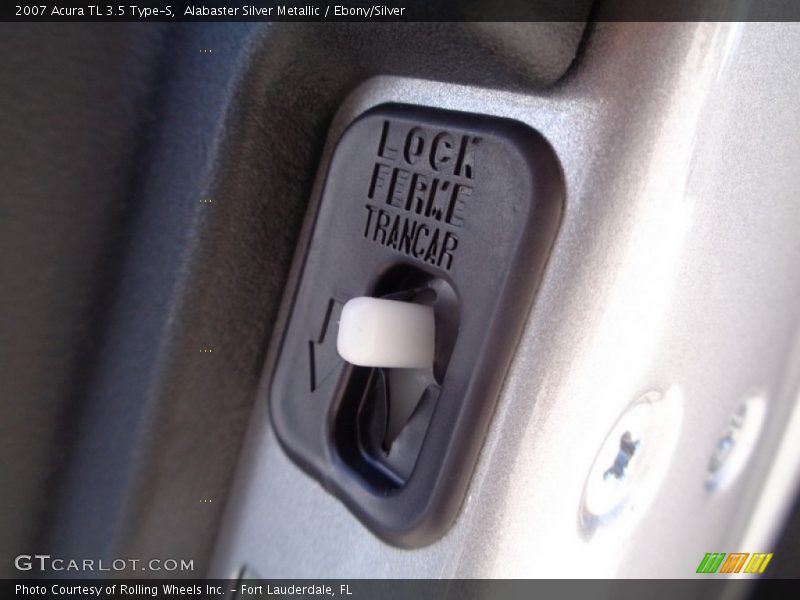 Alabaster Silver Metallic / Ebony/Silver 2007 Acura TL 3.5 Type-S