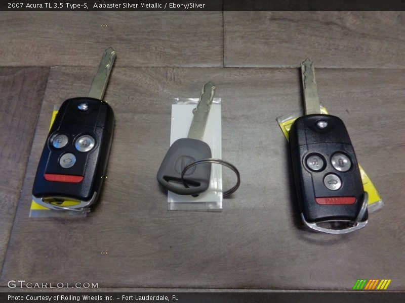 Alabaster Silver Metallic / Ebony/Silver 2007 Acura TL 3.5 Type-S
