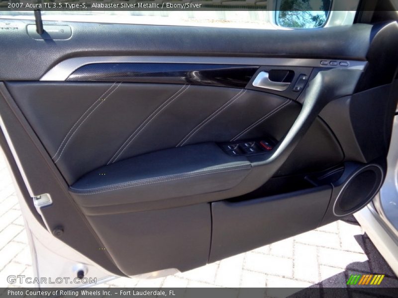 Alabaster Silver Metallic / Ebony/Silver 2007 Acura TL 3.5 Type-S